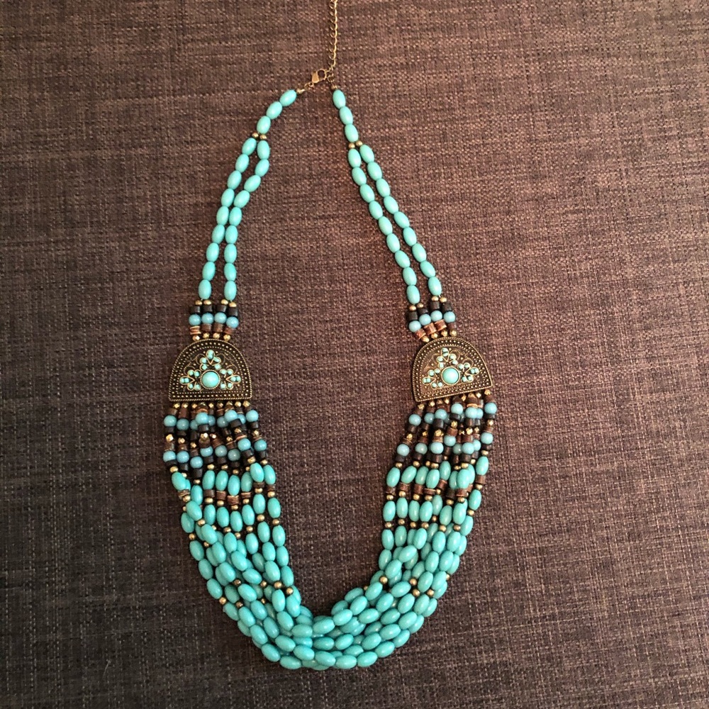 Turquoise Beaded Necklace
